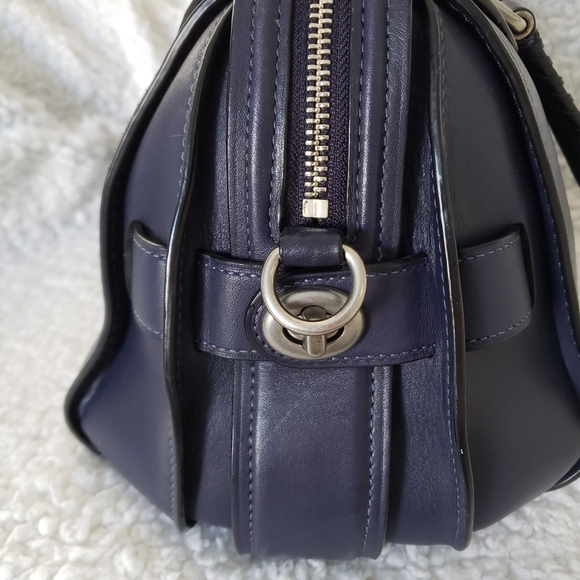Coach Glovetanned Leather Ace Satchel - Indigo - Picture 6 of 12